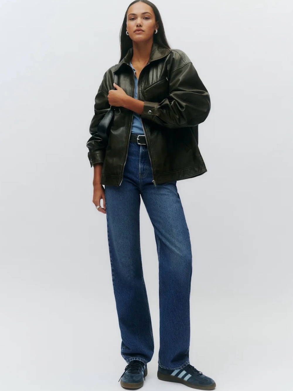 Reformation Abby High Rise Straight Jeans in Lanier, Size 25